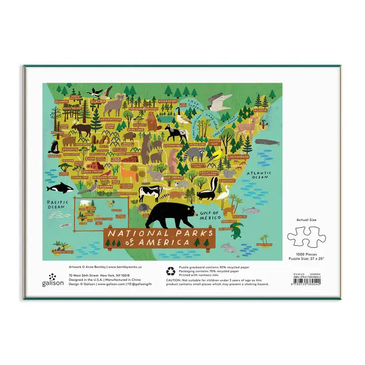National Parks of America Puzzle