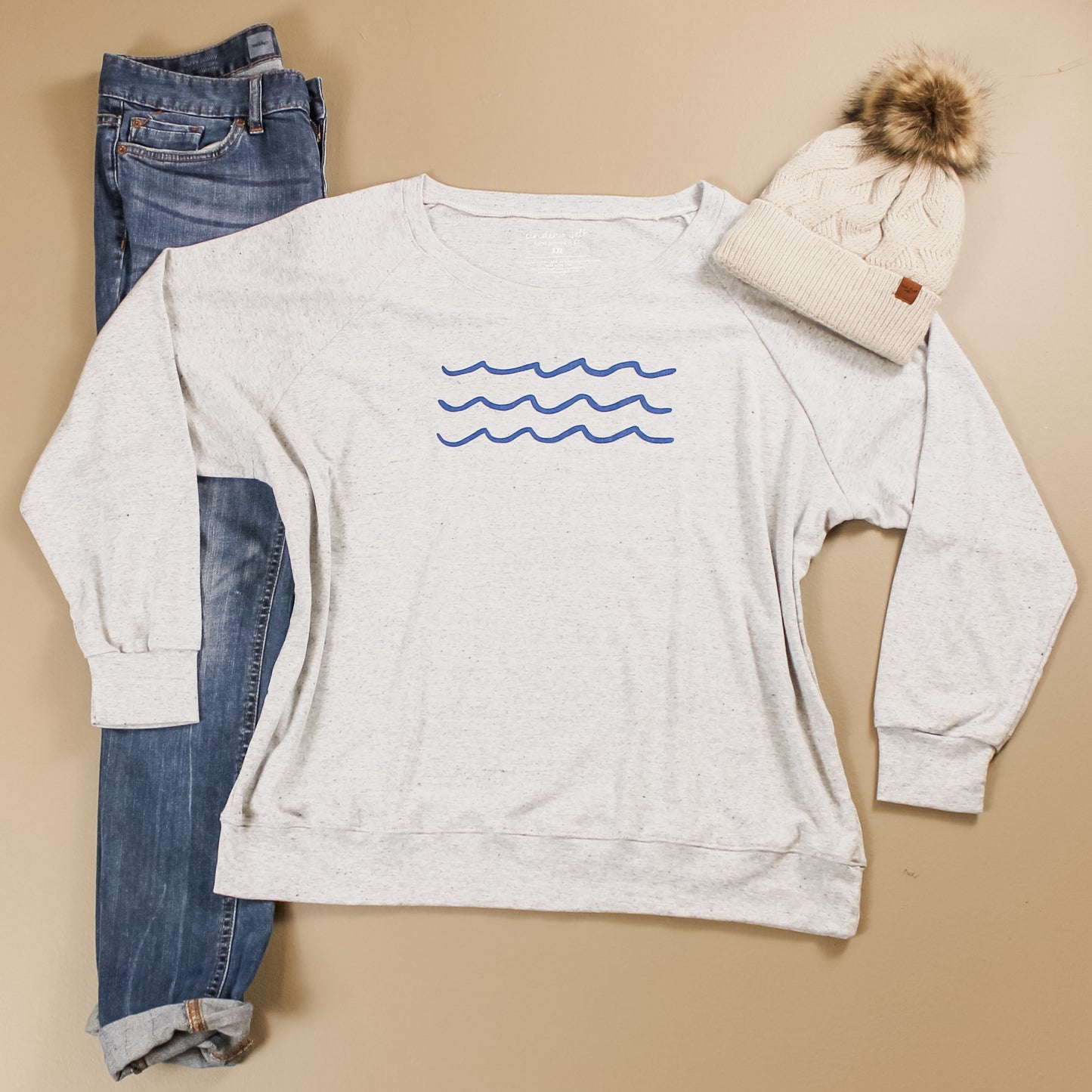 Waves Slouchy Pullover