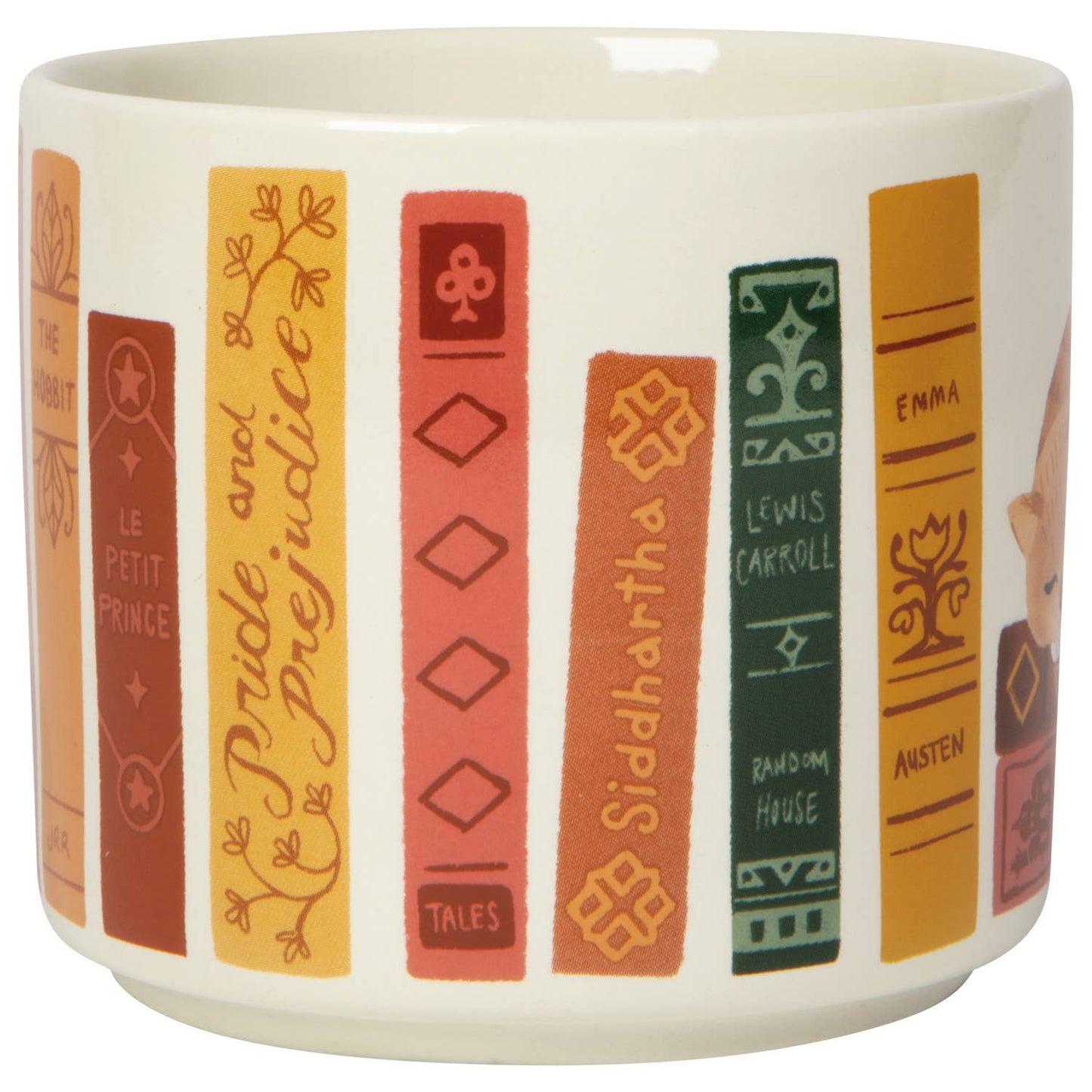 Cat Book Club Mug with Lid