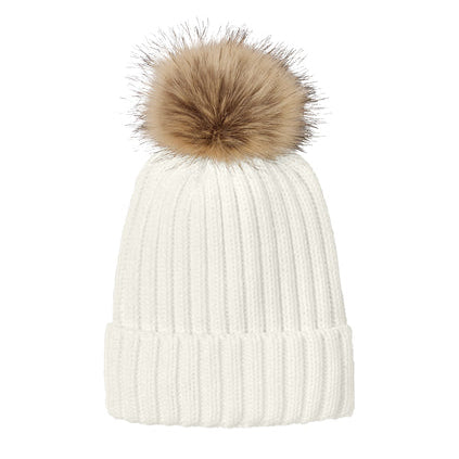Marshmallow Pom Beanie