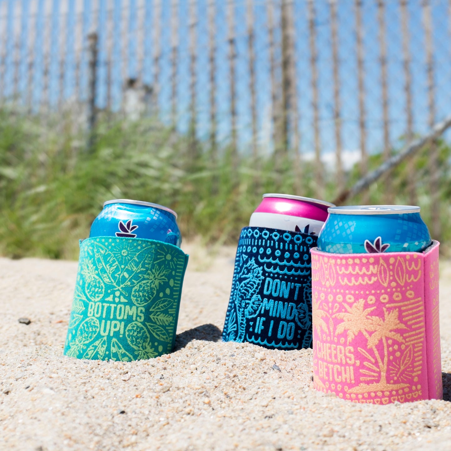 Cheers Betch Can Cooler in dusty rose