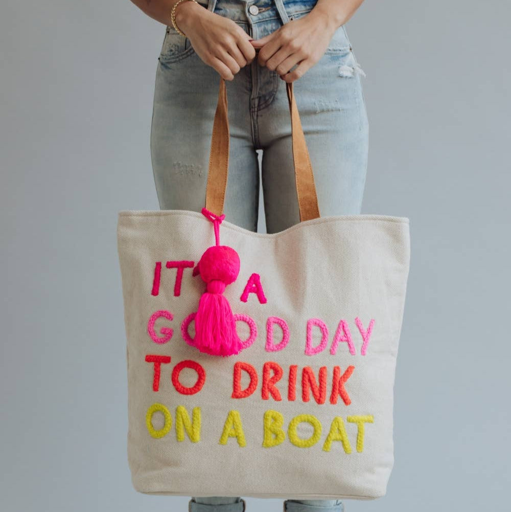 Drink On A Boat Tote