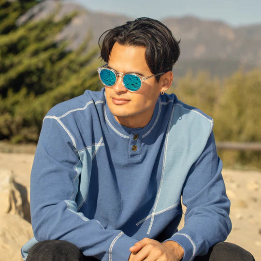 Crystal Clear & Ice Blue Sunglasses