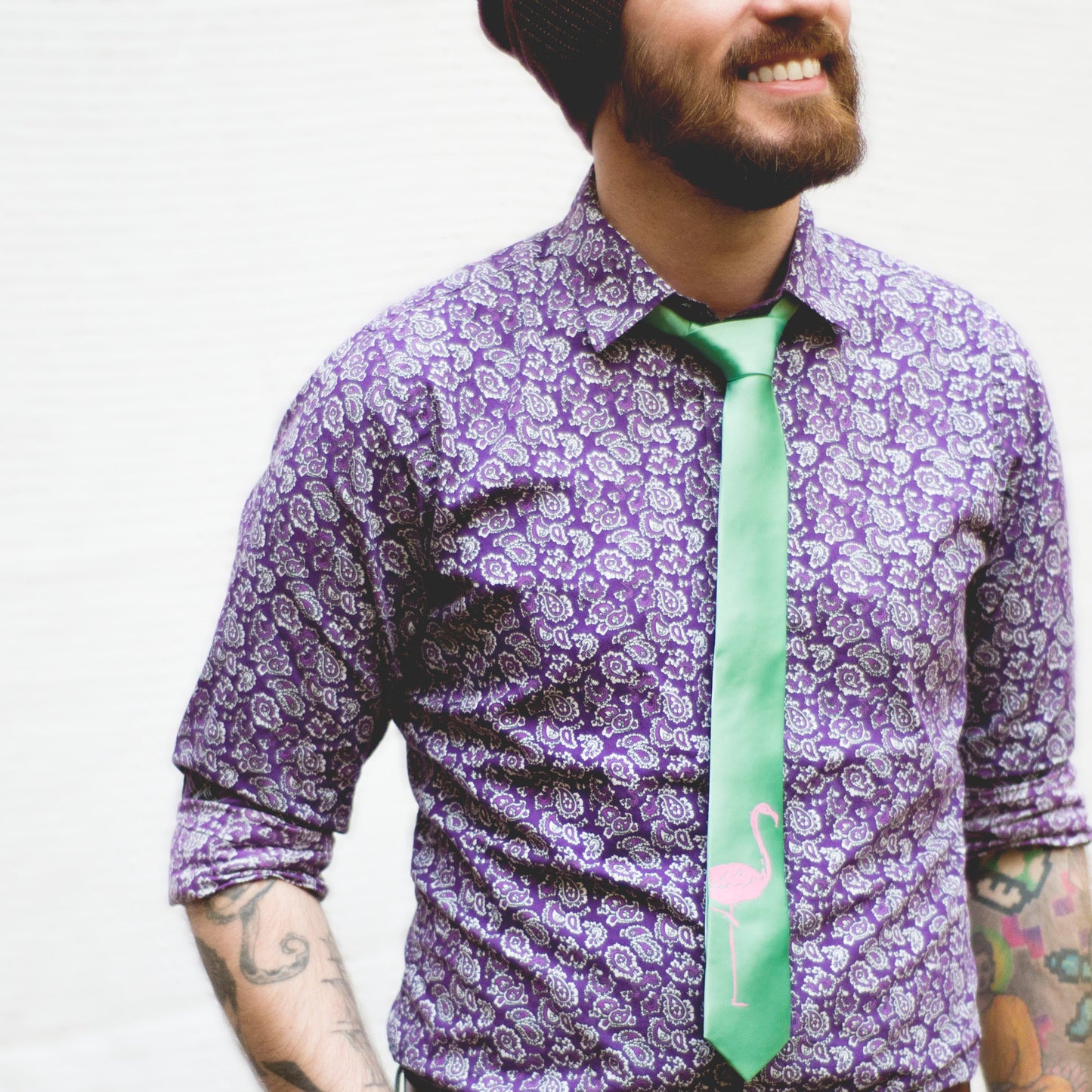 Flamingo Skinny Tie