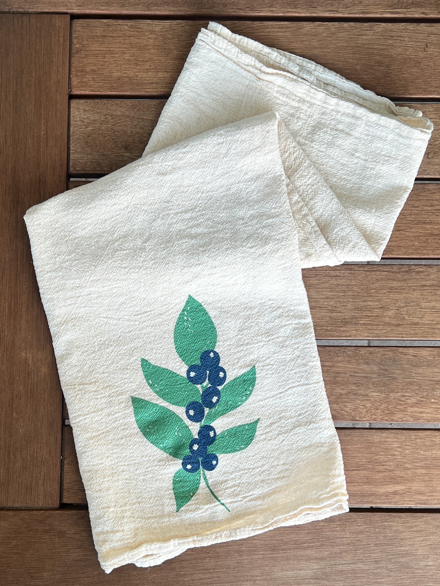 Blueberries Tea Towel