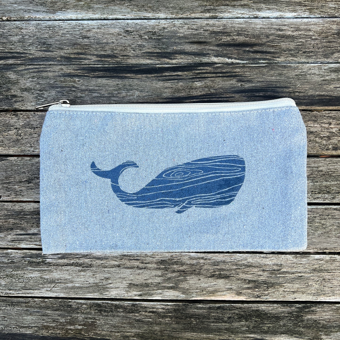 Wood Grain Whale Pouch