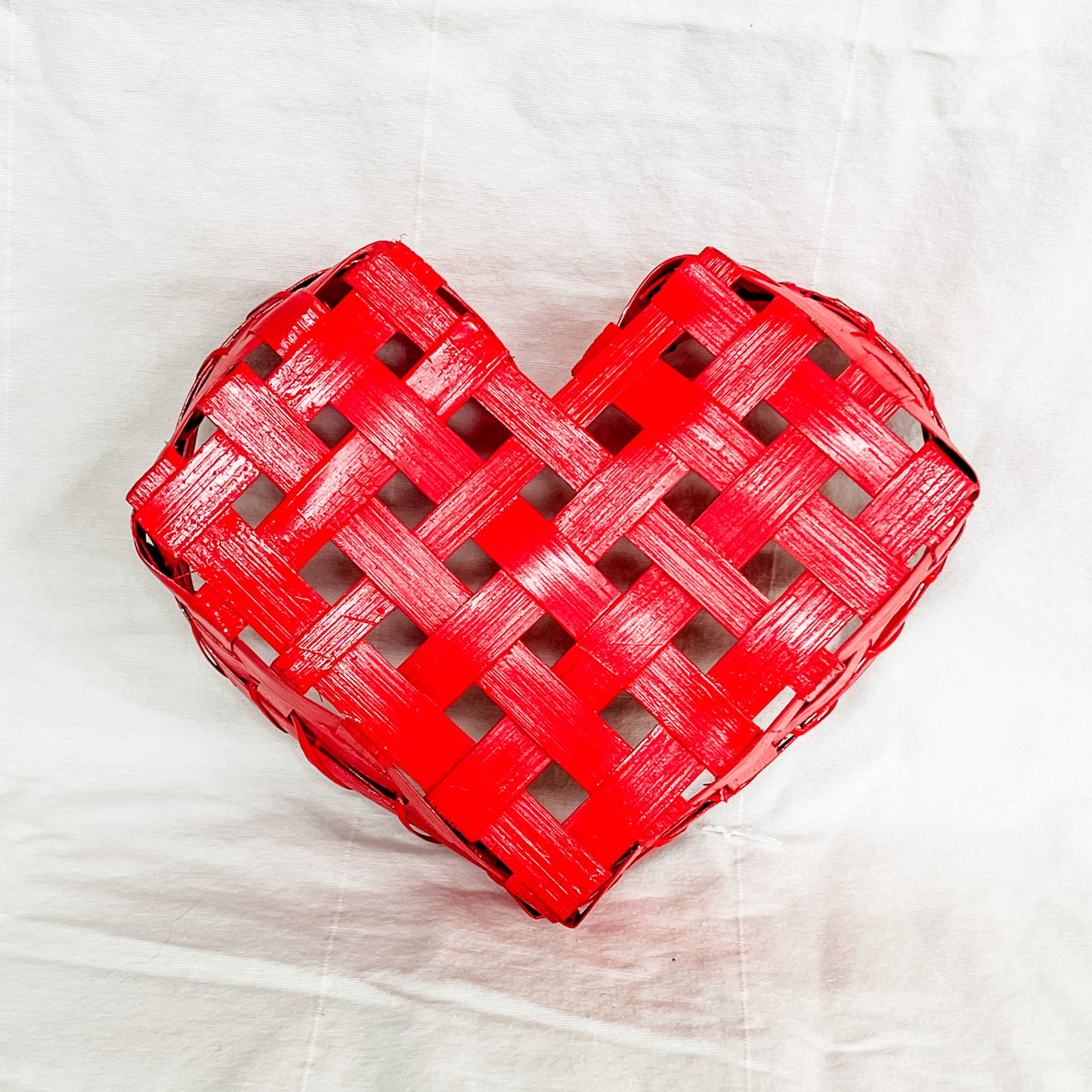 Vintage Heart Basket
