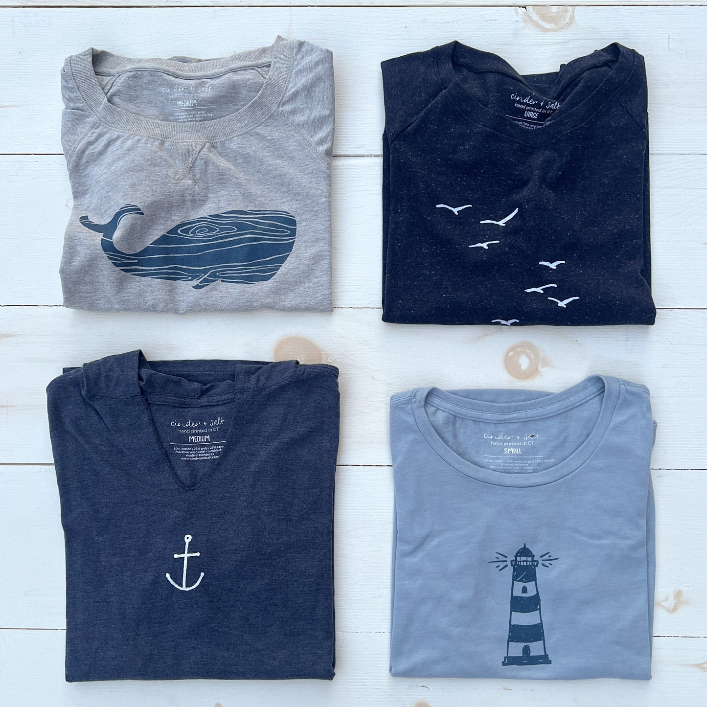 Woodgrain Whale Slouchy Pullover