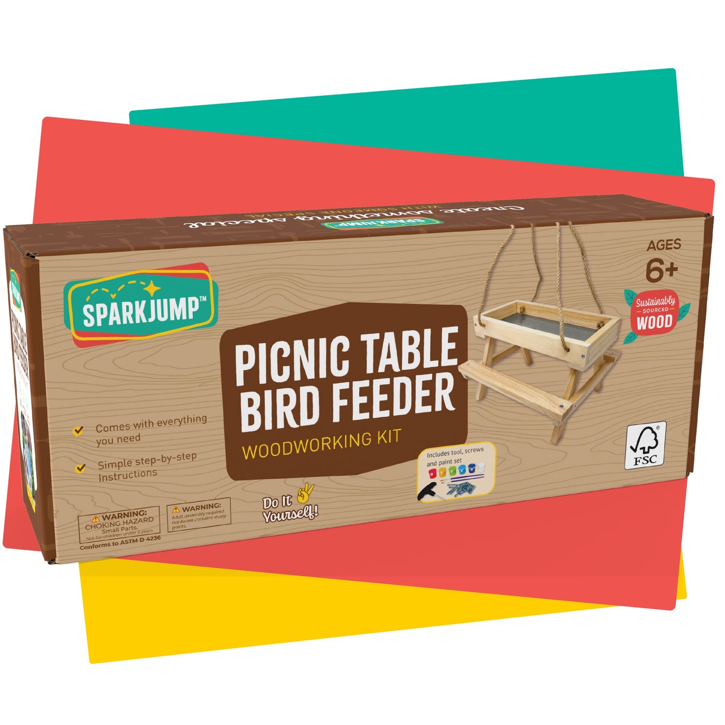 Build-Your-Own Picnic Table Bird Feeder
