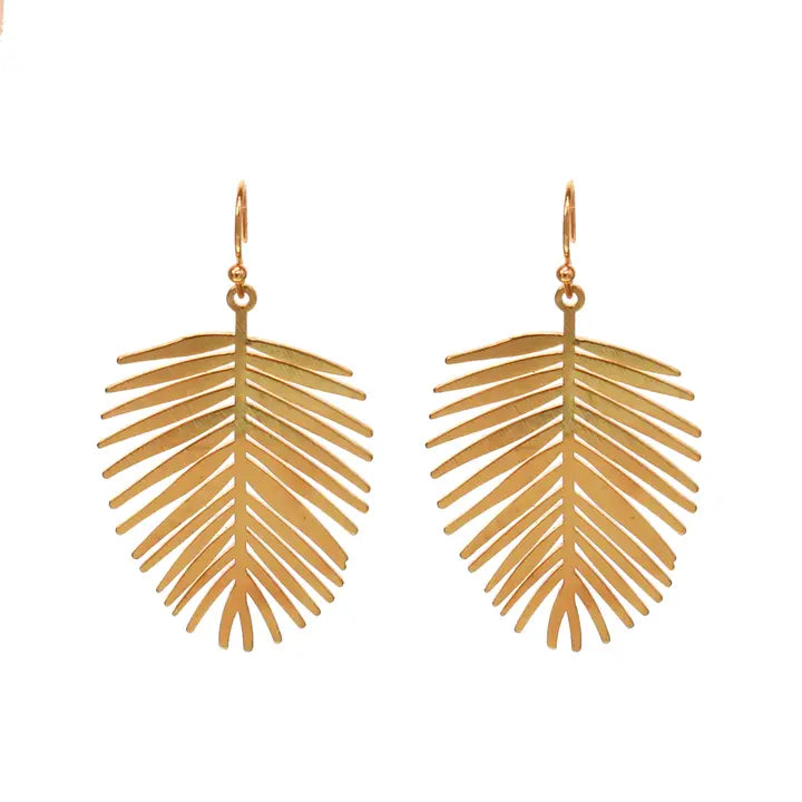 Palm Frond Earrings