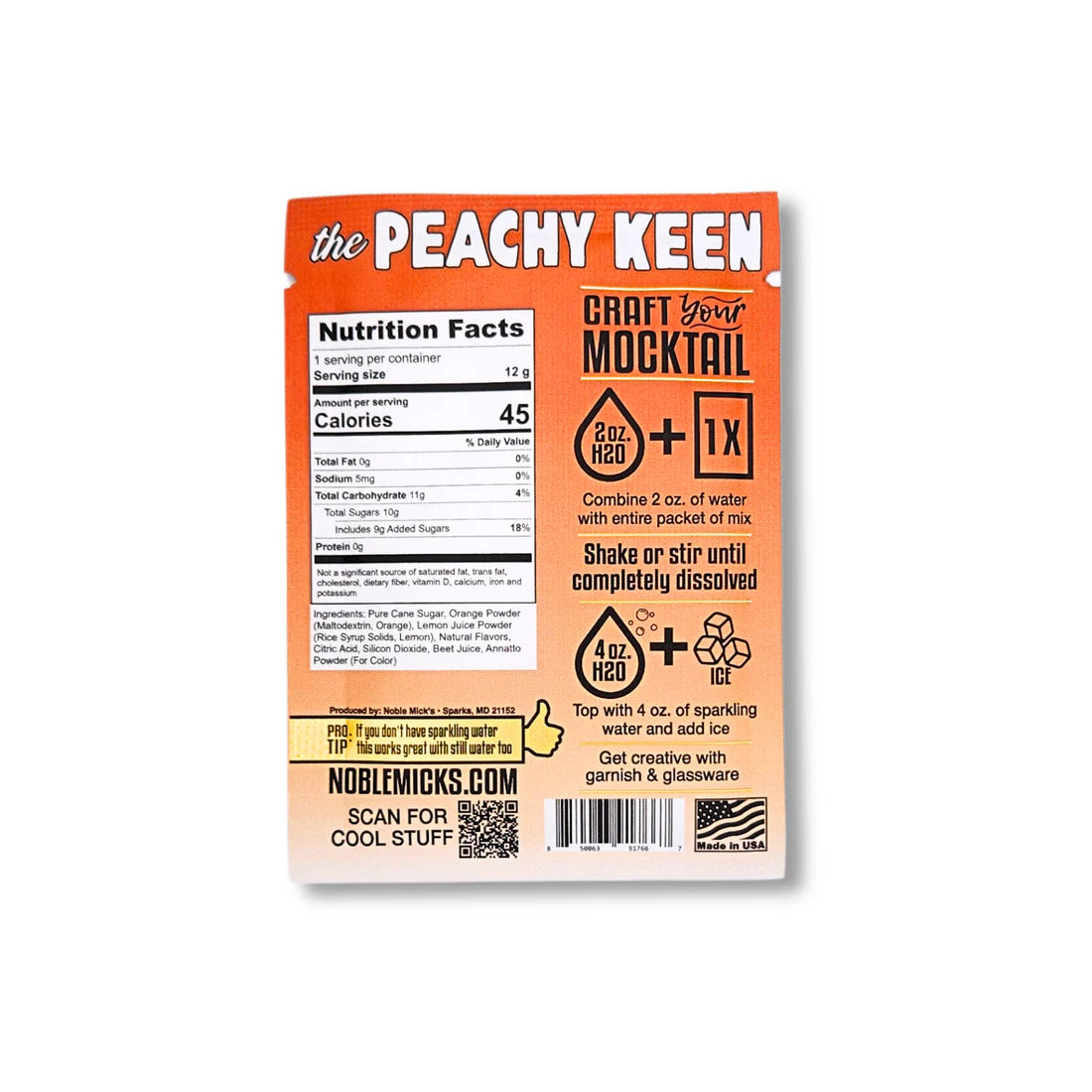 Peachy Keen Mocktail