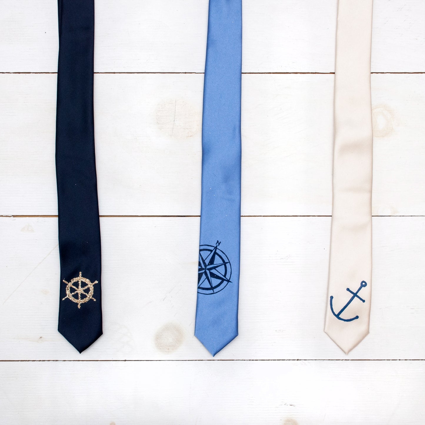 Ship's Wheel Skinny Tie