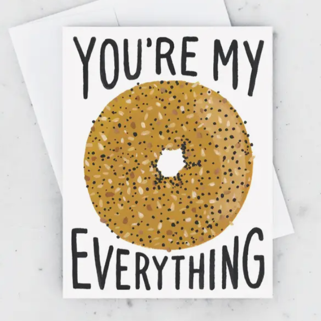 Bagel Greeting Card