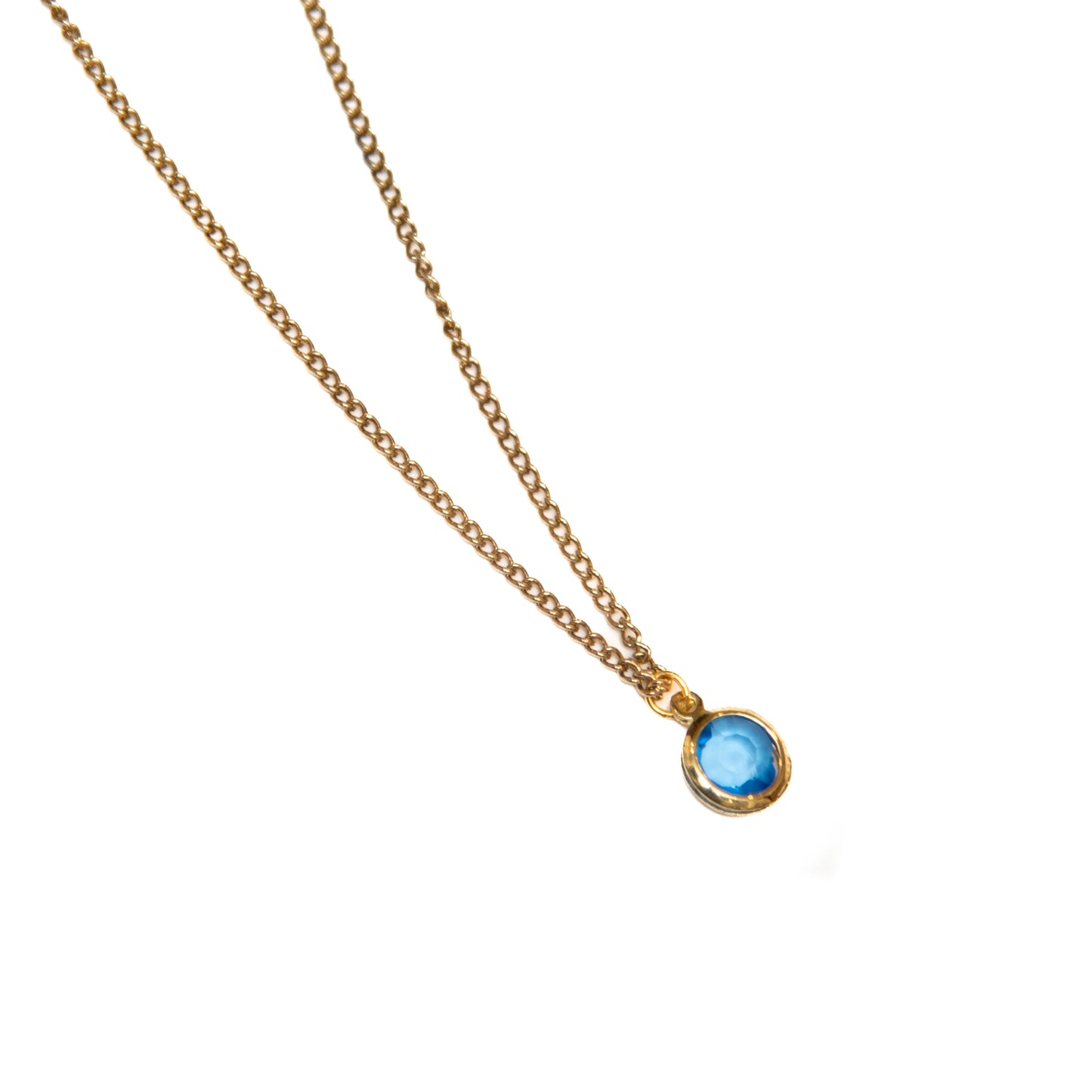 Sea Blue Droplet Necklace