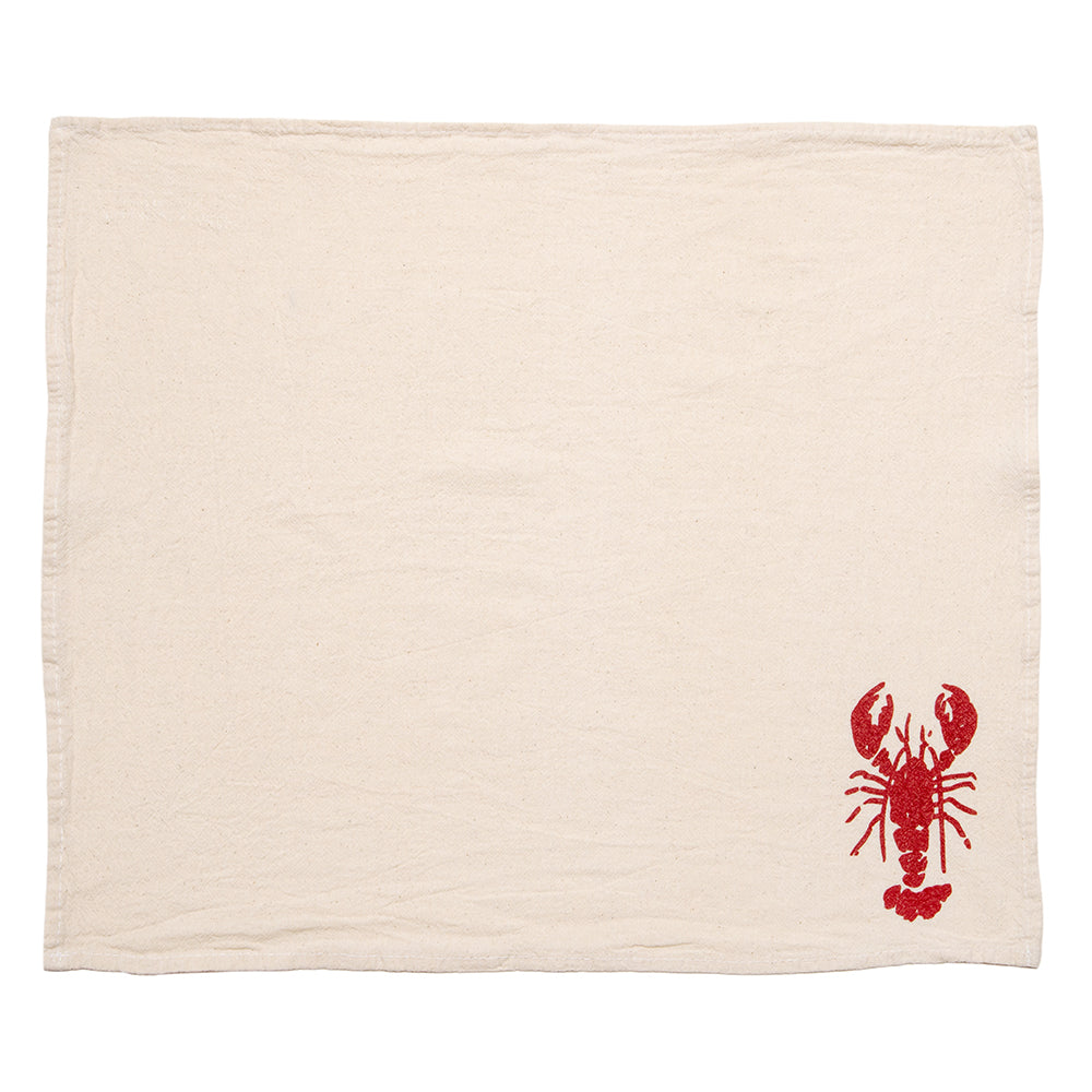 Lobster Cloth Napkins in Red - Set of 4