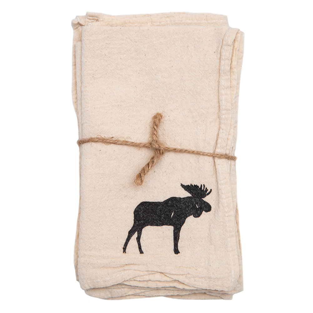 Moose Cloth Napkins - set of 4