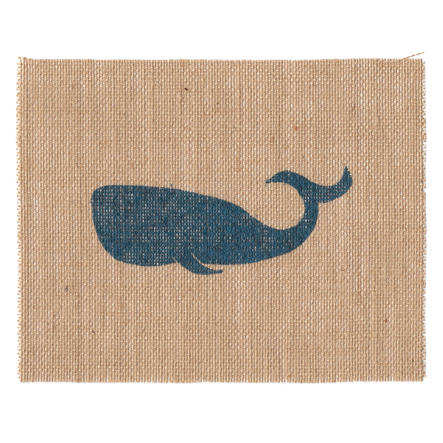 Whale 8x10 Burlap Art Print