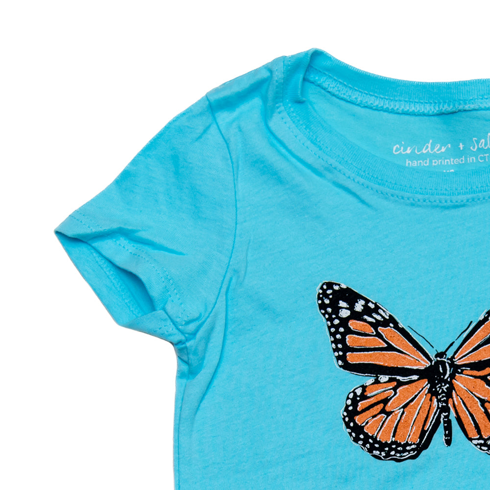Monarch Butterfly Girls Princess-Cut Tee