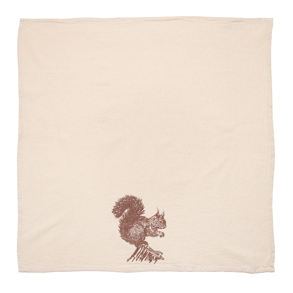 Red Squirrel Tea Towel