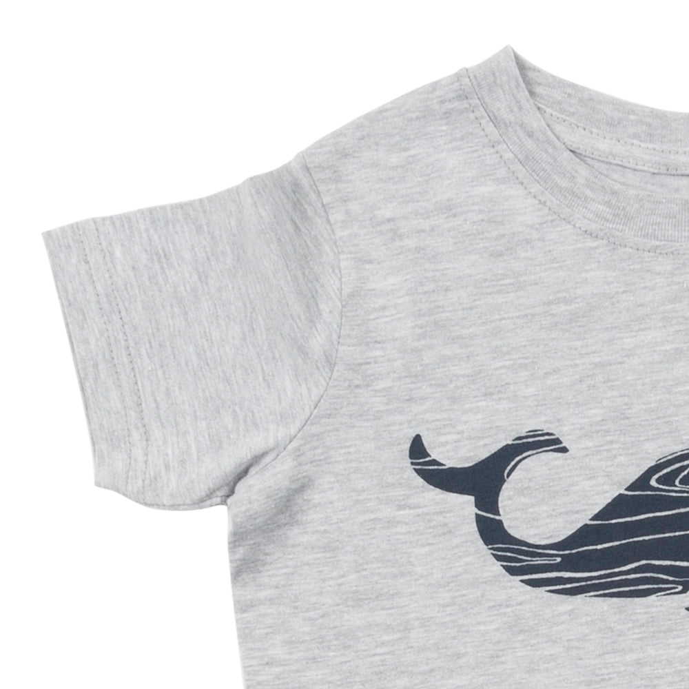 Woodgrain Whale Toddler Tee