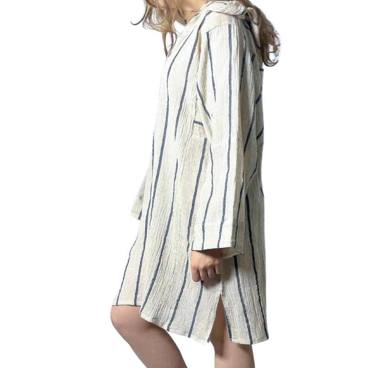 Navy Stripe Beach Cover-Up