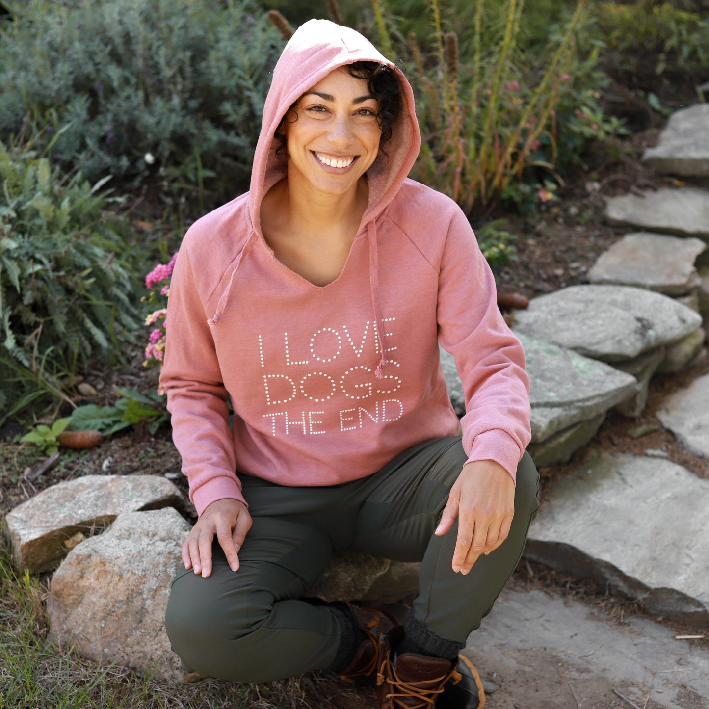 I Love Dogs Beach Hoodie