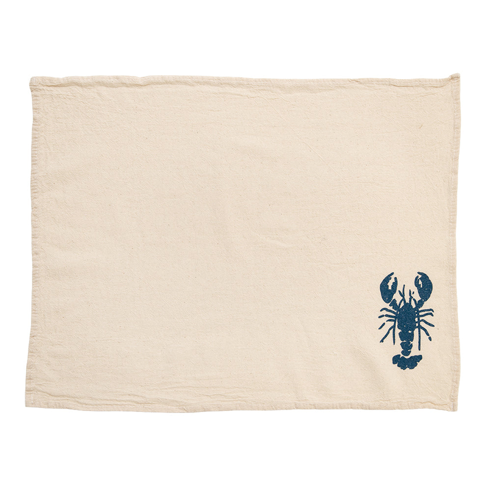 Lobster Cloth Napkins in Blue - Set of 4