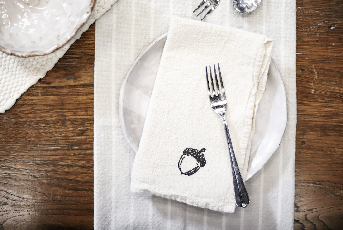 Acorn Cloth Napkins - set of 4