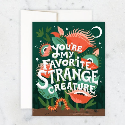 Strange Creature Greeting Card