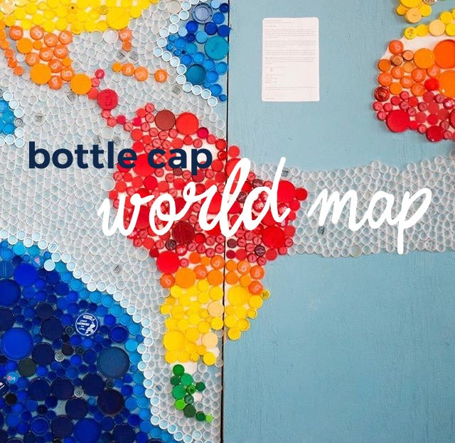 Lifestyle  |  Bottle Cap World Map