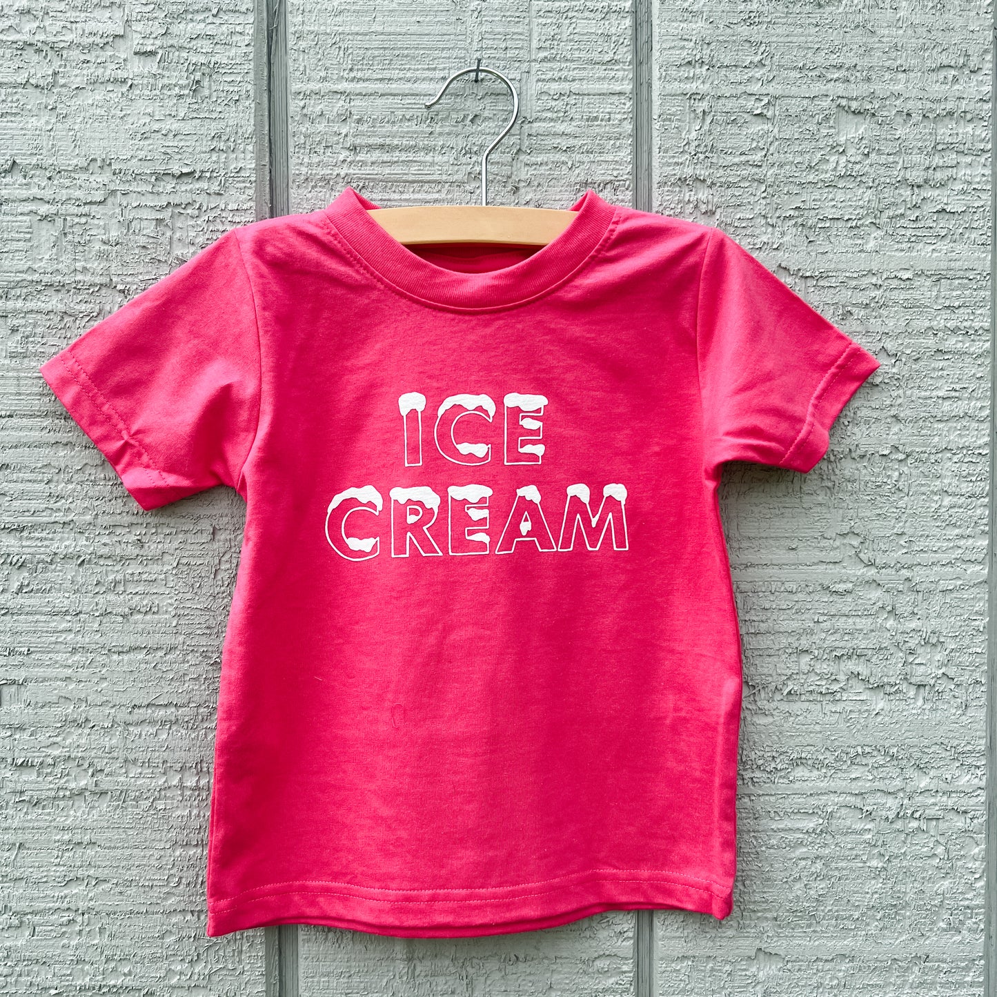 Ice Cream Toddler Tee - Pink
