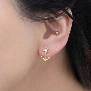 Anchor Stud Earring