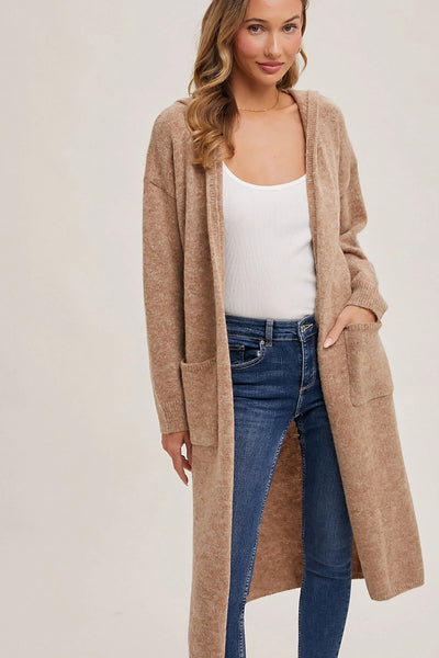 Hooded Longline Cardigan