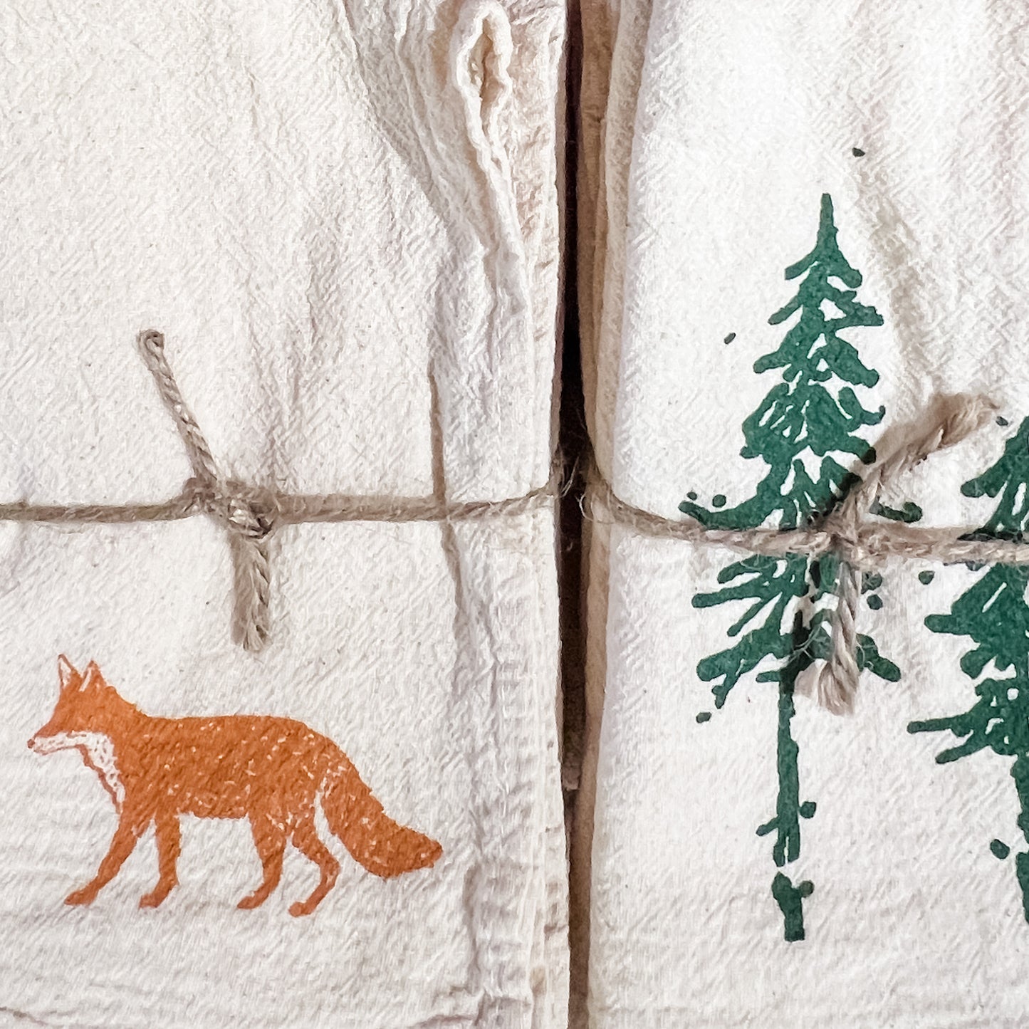 Pine Trees Cloth Napkins - set of 4