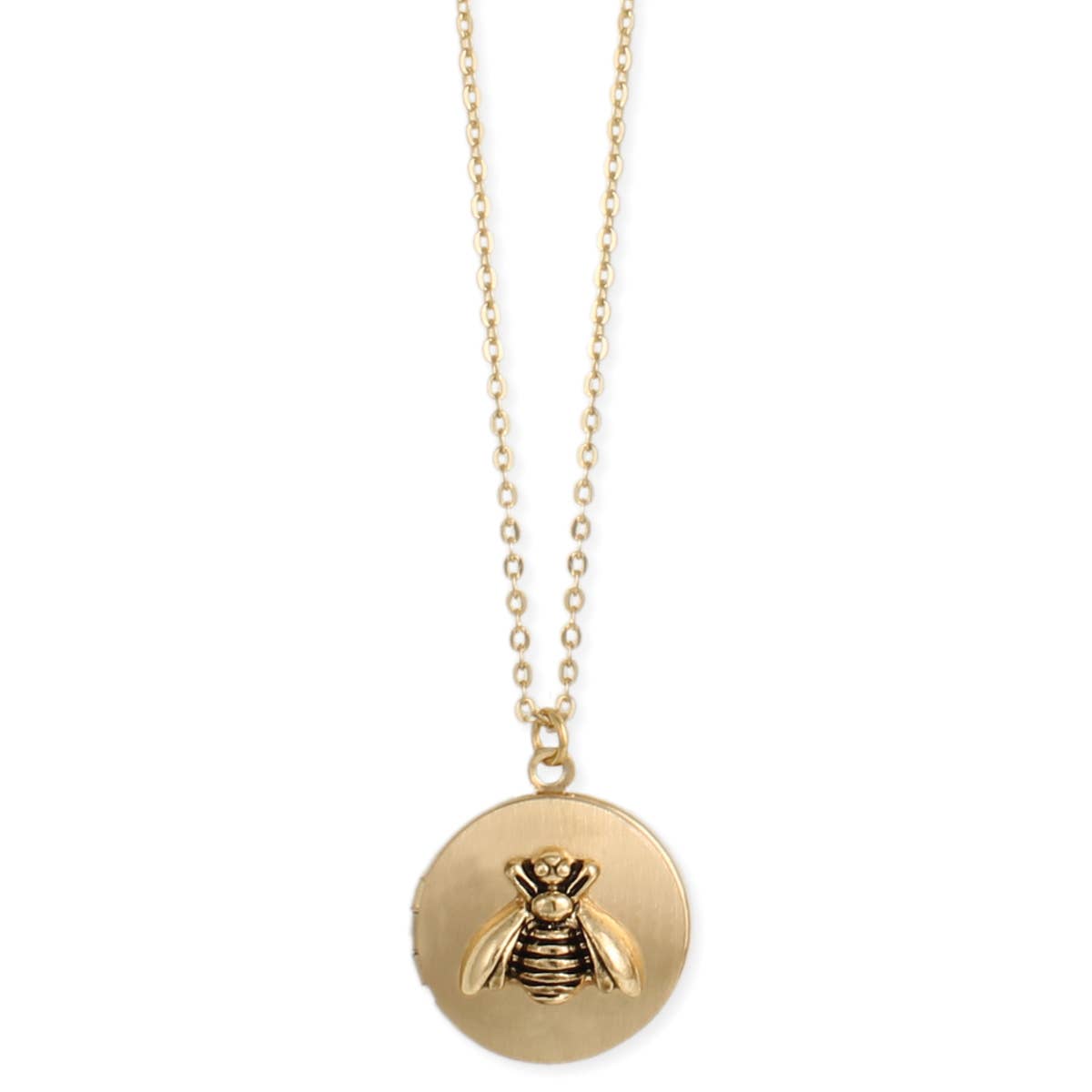 Honey Bee Locket Necklace