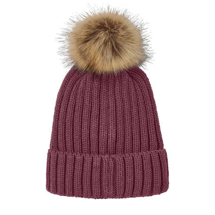 Rosewood Pom Beanie