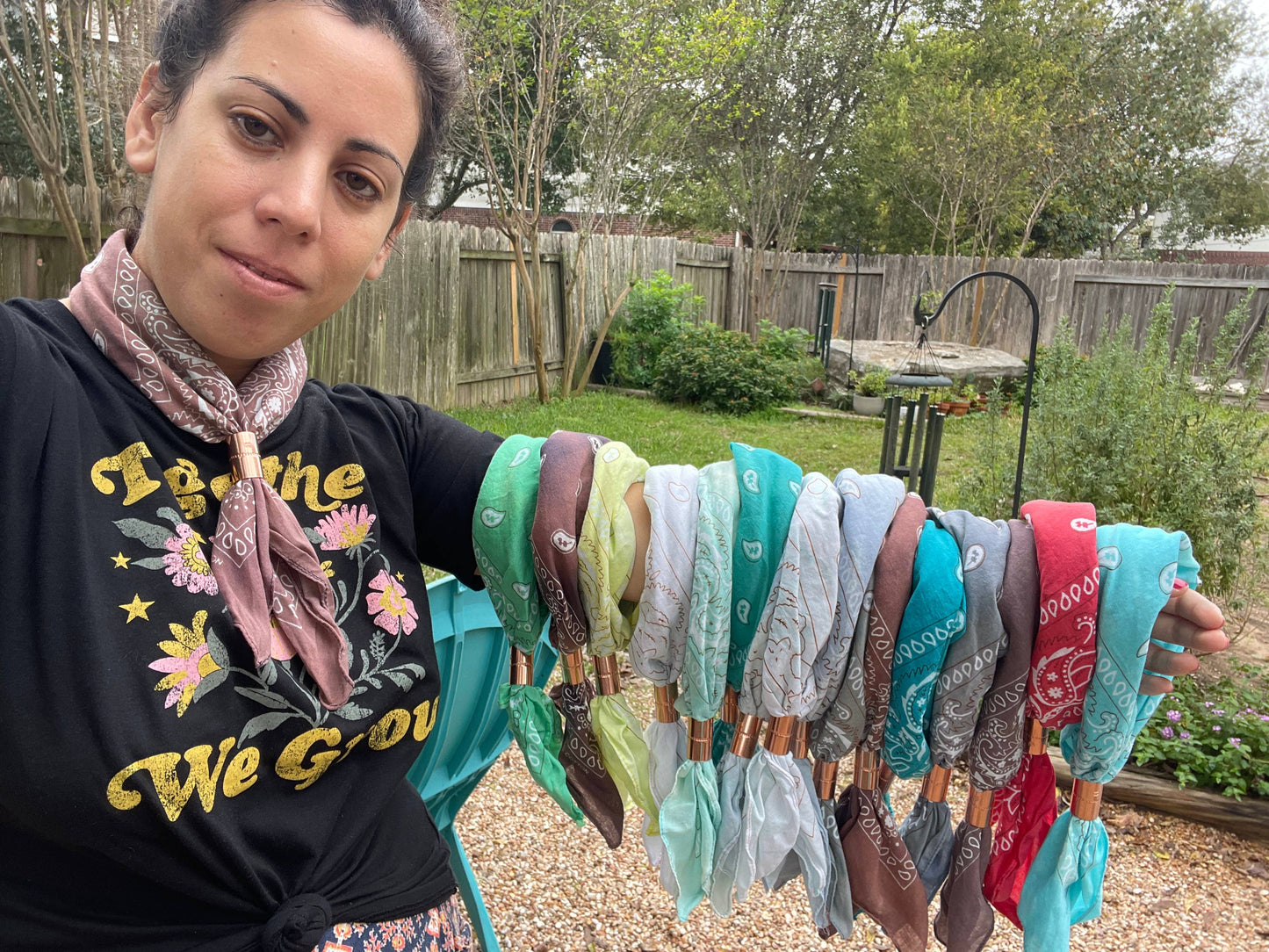 Distressed Bandana with Slide