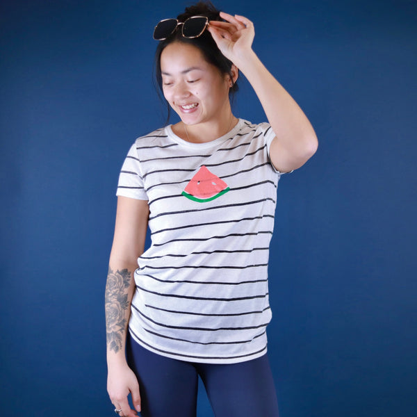 Watermelon Striped Eco Tee