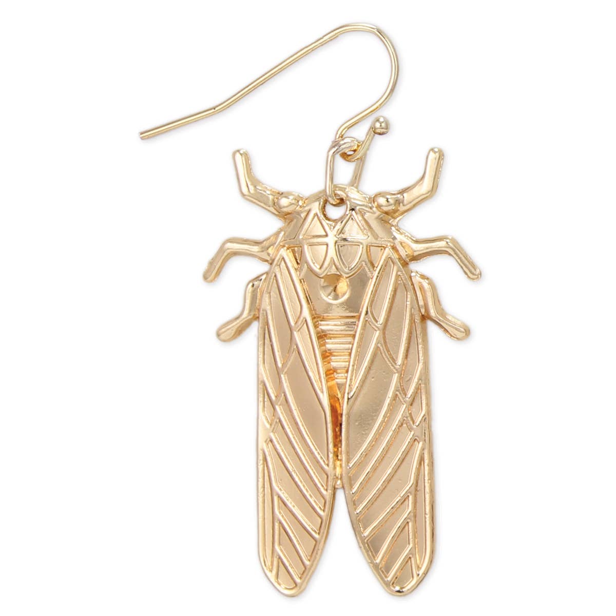 Gold Cicada Earrings