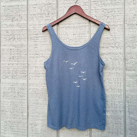 Seagulls Washed Beach Tank