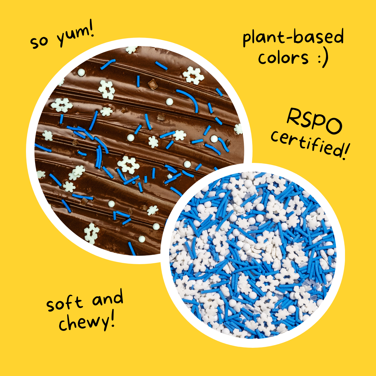 Snowfall Dye-Free Sprinkles