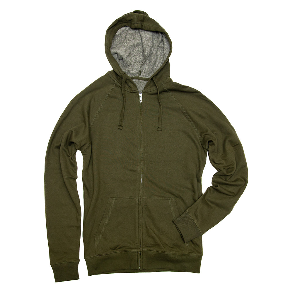 Pine Trees French Terry Zip Hood