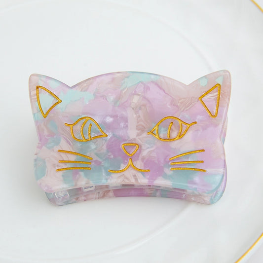 Cat Hair Clip - Purple & Blue