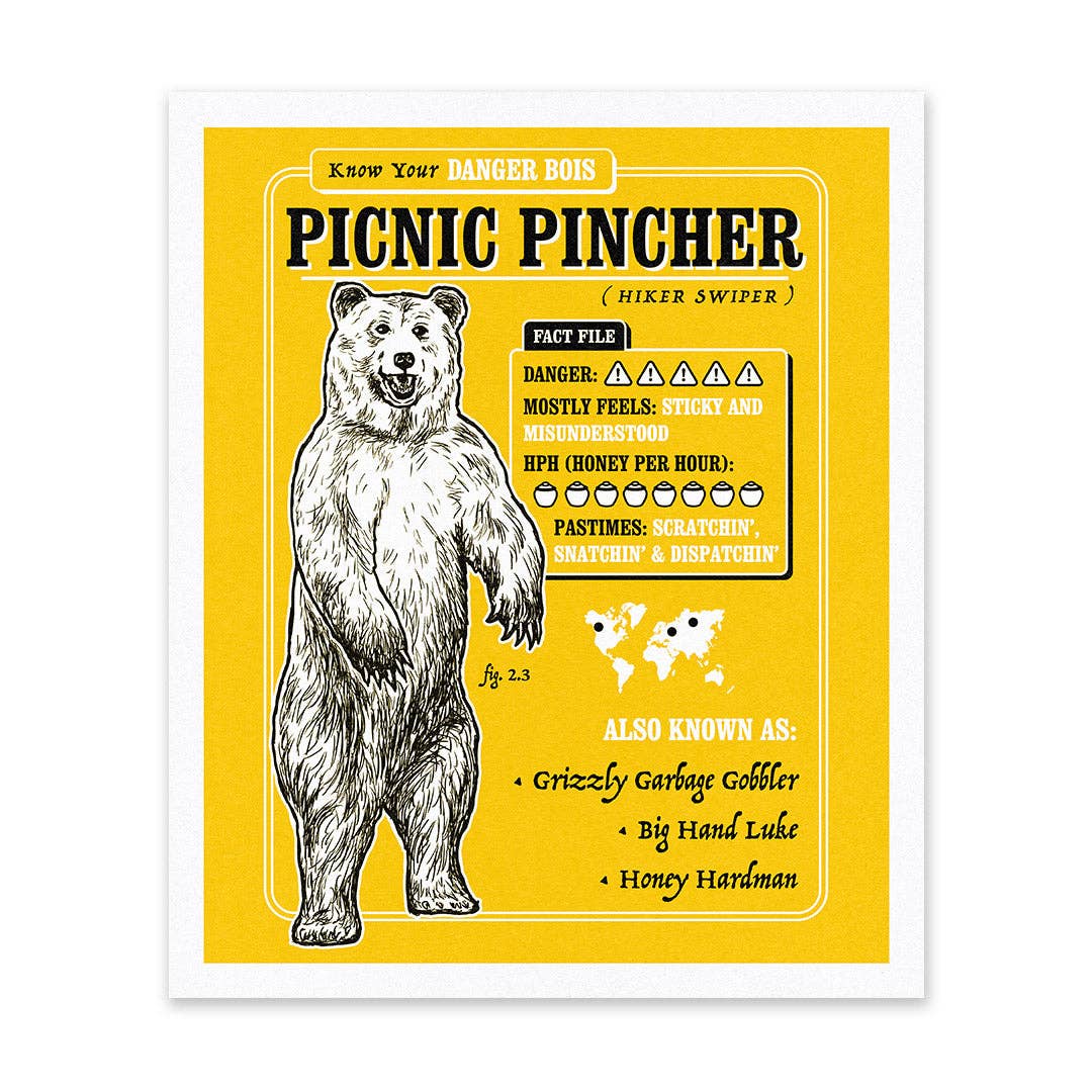 Picnic Pincher Riso Print