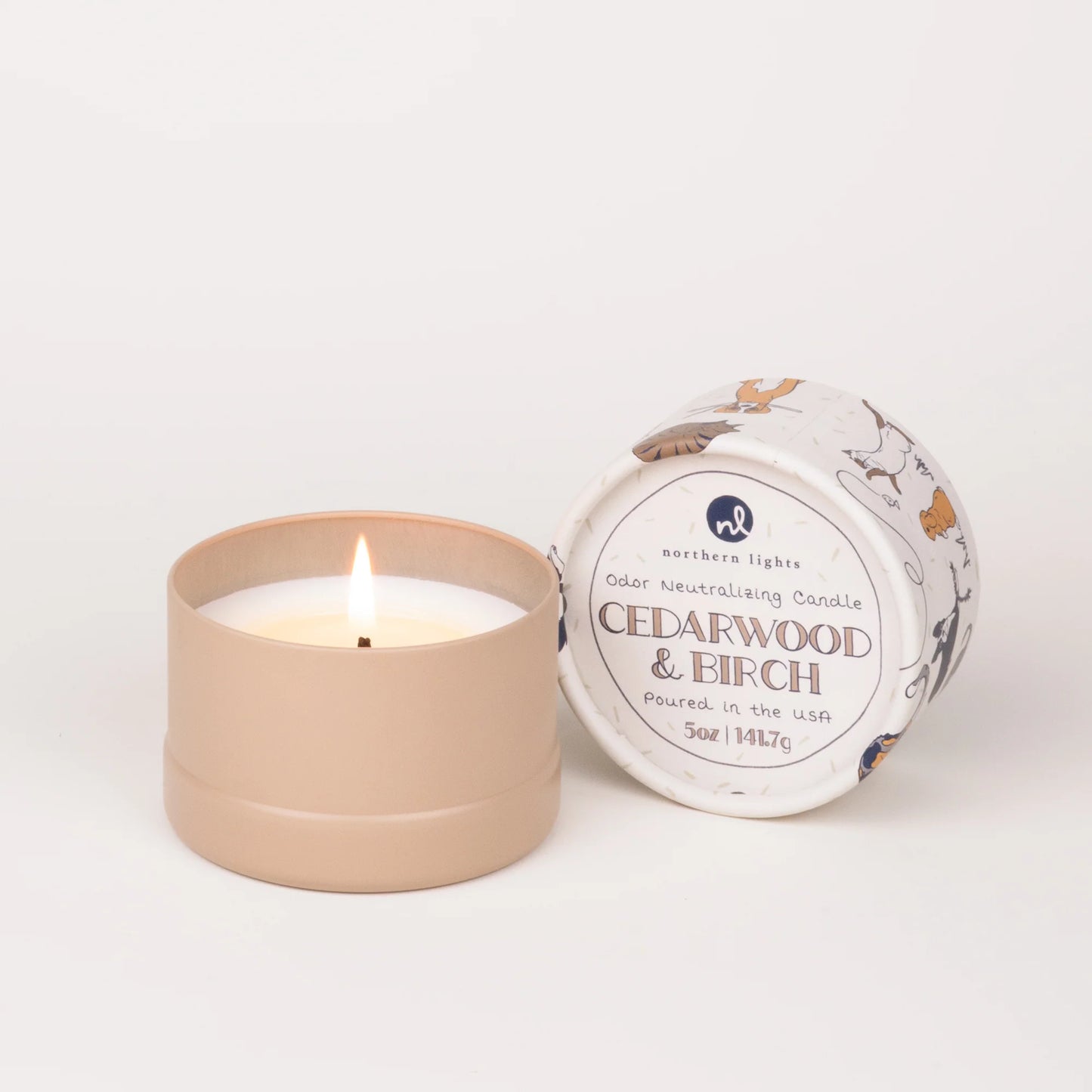 Cedarwood & Birch Odor Masking Candle