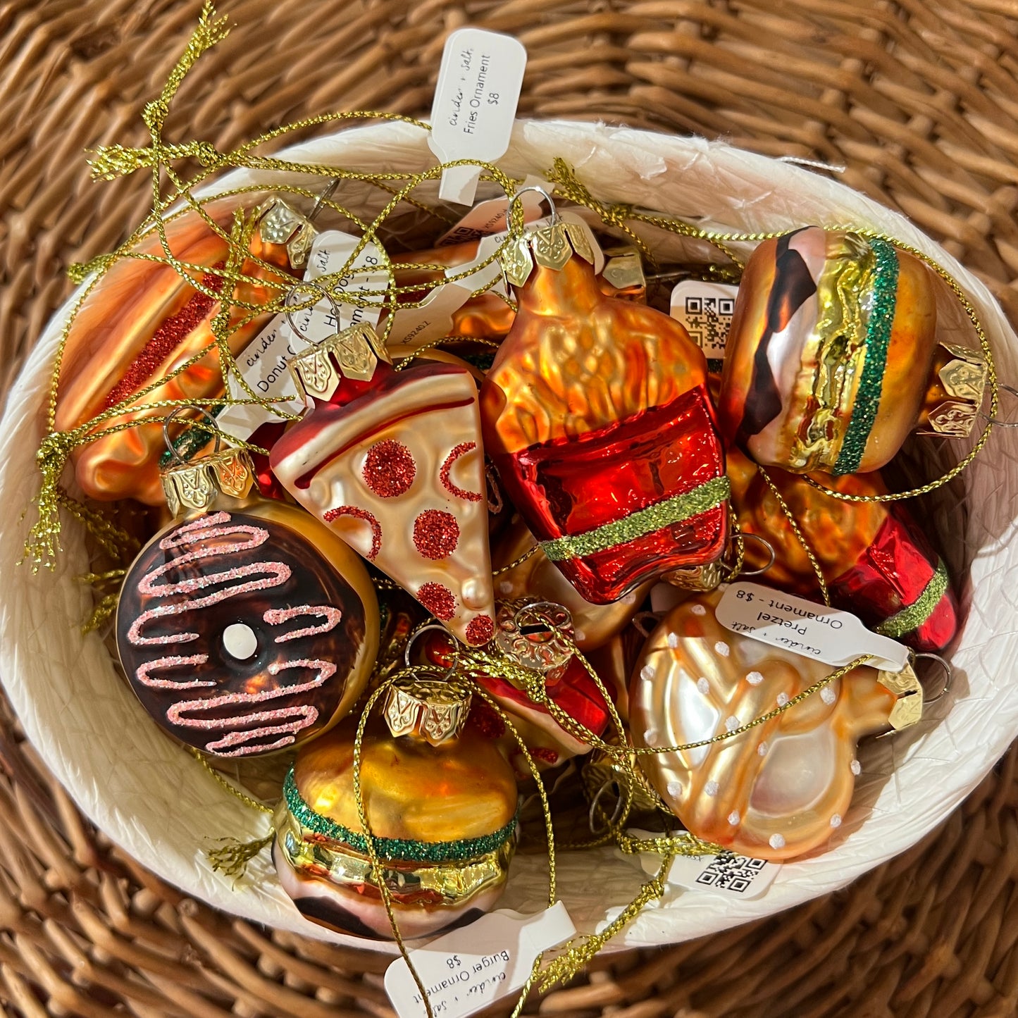 Mini Junk Food Ornaments