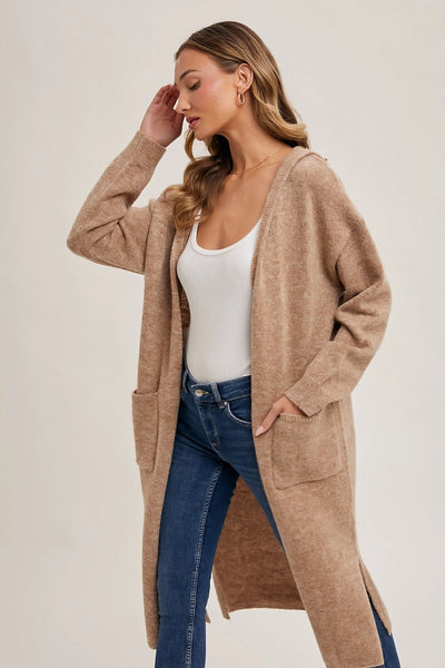 Hooded Longline Cardigan