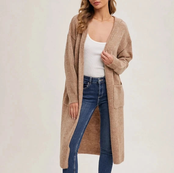 Hooded Longline Cardigan