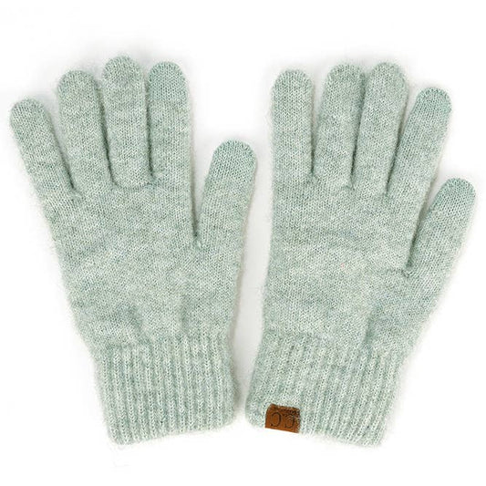 Knit Winter Gloves in Icicle