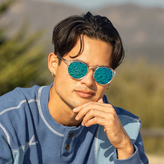 Crystal Clear & Ice Blue Sunglasses